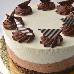 Black and White Mousse Torte